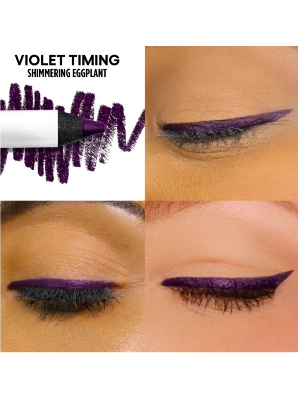 GXVE LINE IT UP 24HR WATERPROOF GEL EYELINER PENCIL - Violet Timing (Purple) NEW